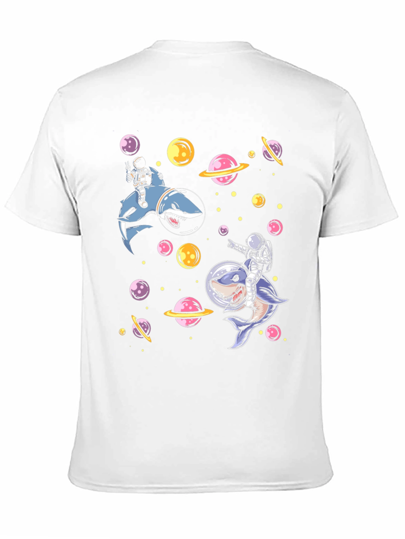 Astronaut Shark Space T-Shirt
