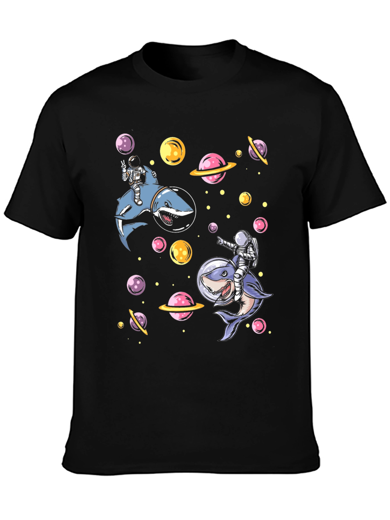 Astronaut Shark Space T-Shirt