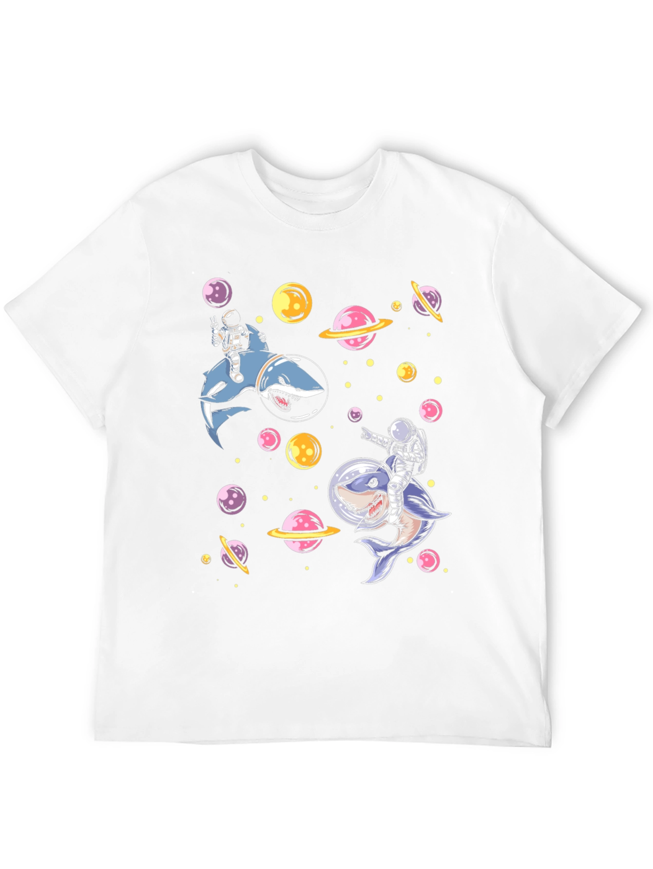 Astronaut Shark Space T-Shirt