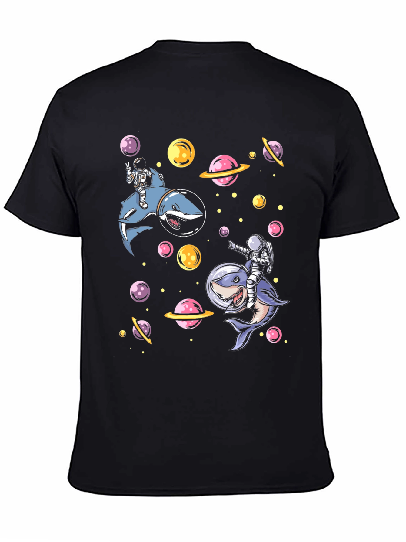 Astronaut Shark Space T-Shirt