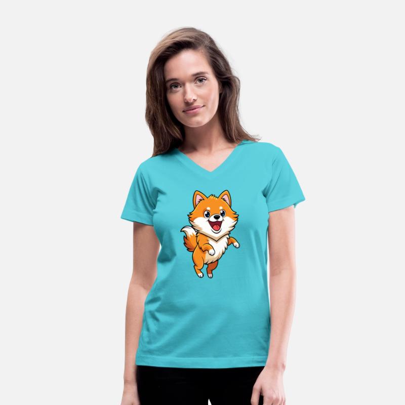 Energetic Pomeranian Bouncing with Excitement