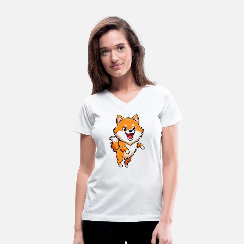 Energetic Pomeranian Bouncing with Excitement