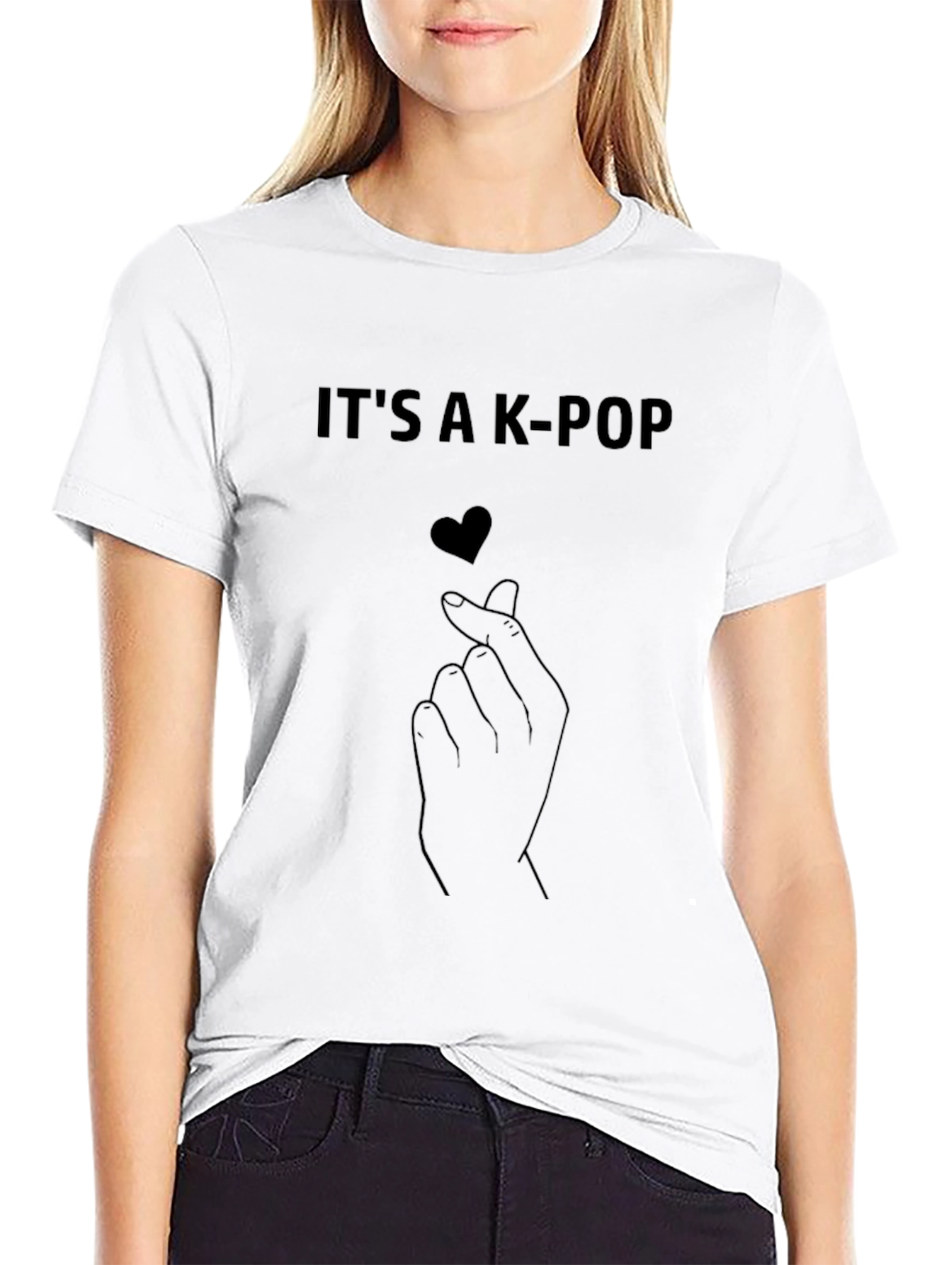 K-Pop Heart Graphic Tee