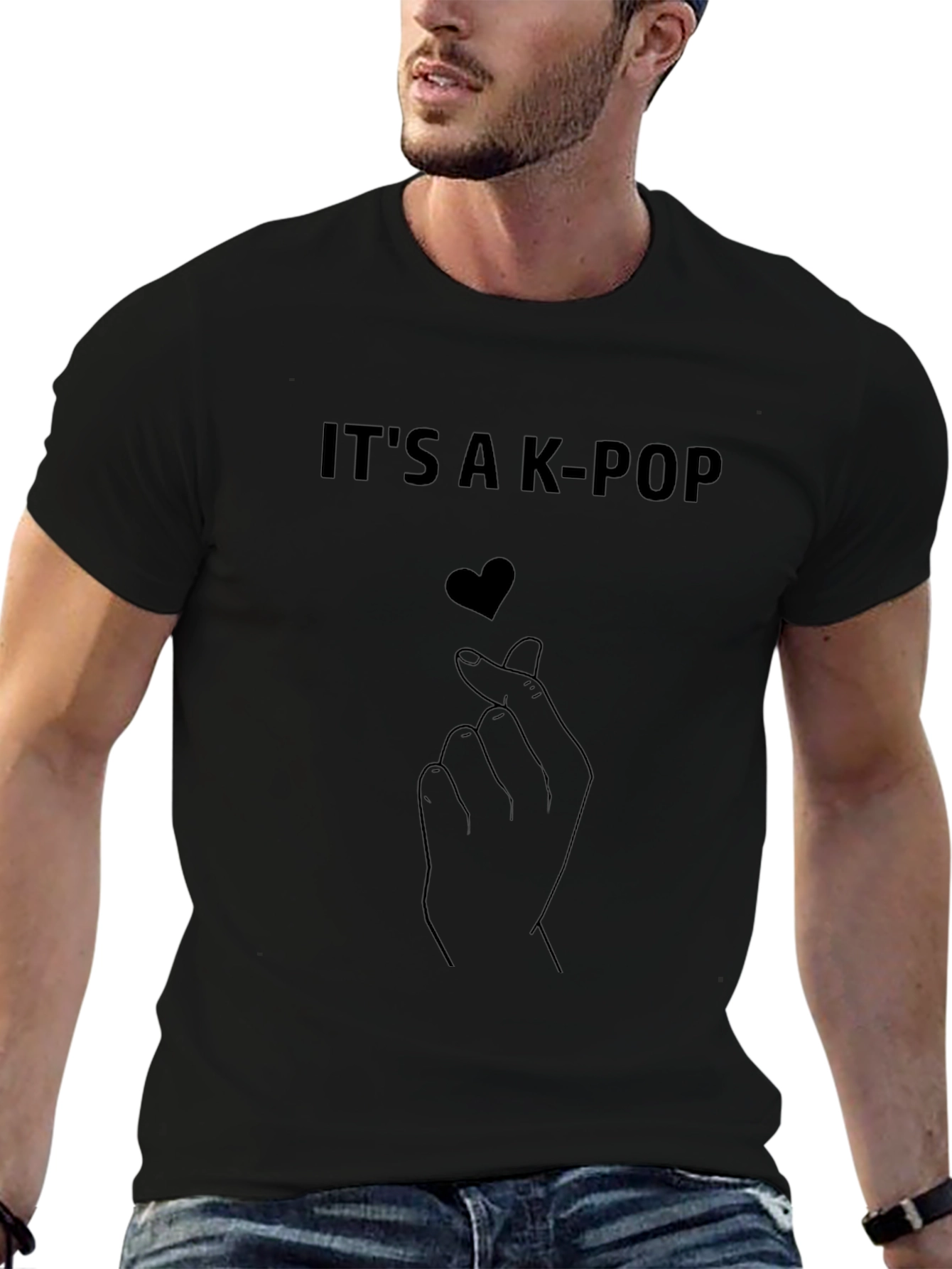 K-Pop Heart Graphic Tee