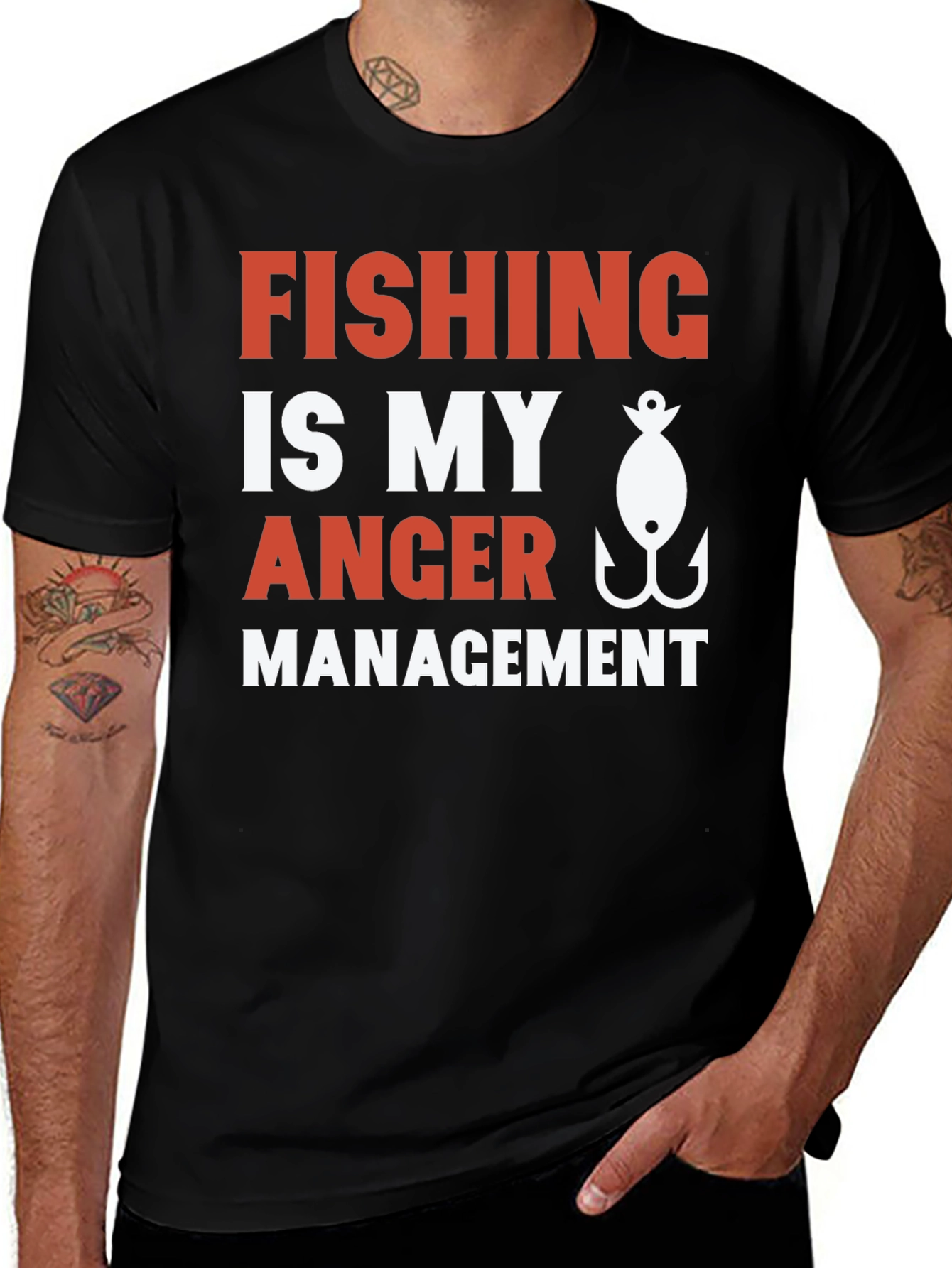 Fishing Anger Management Graphic Tee