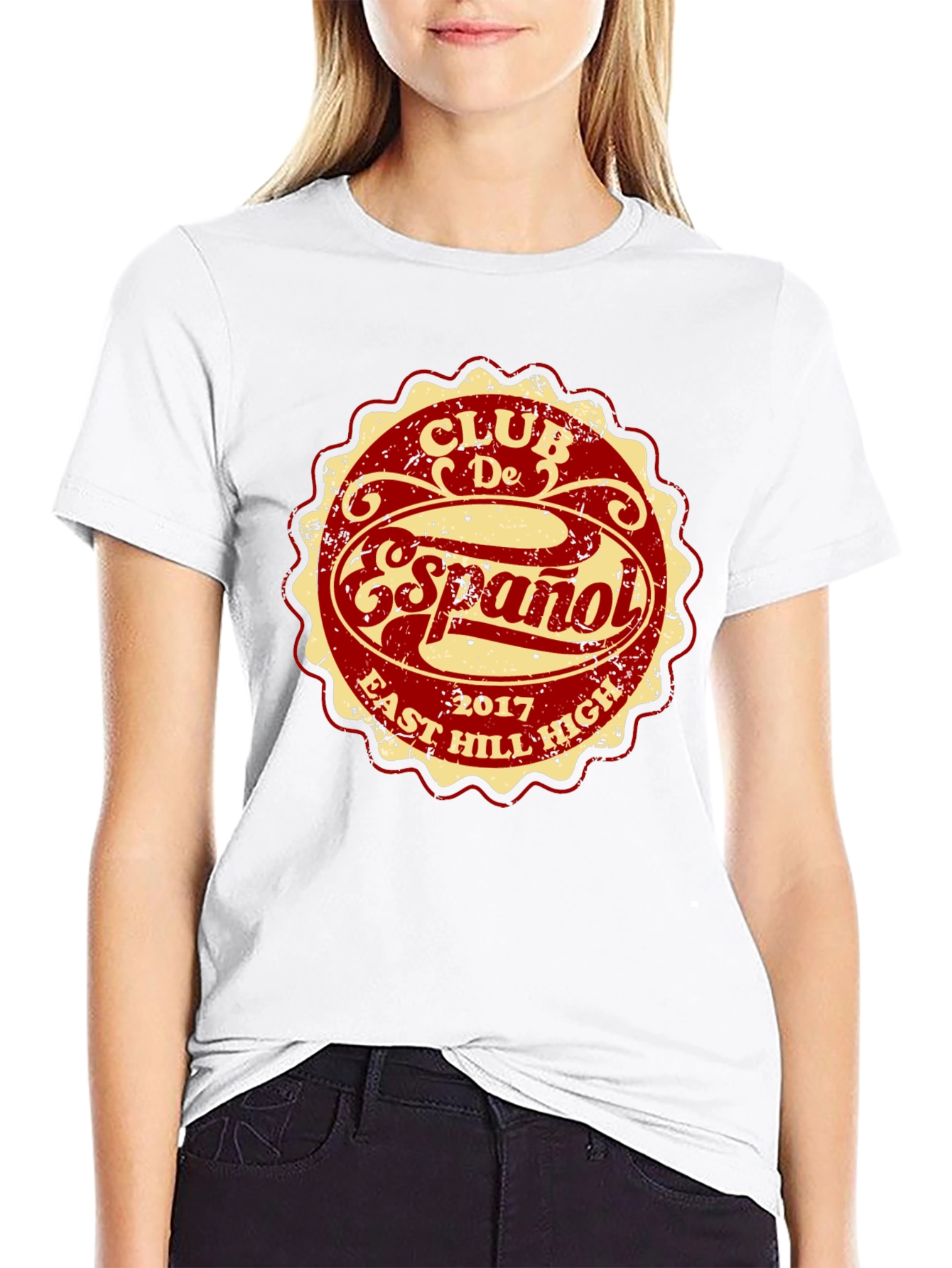 Club De Español T-Shirt - East Hill High 2017