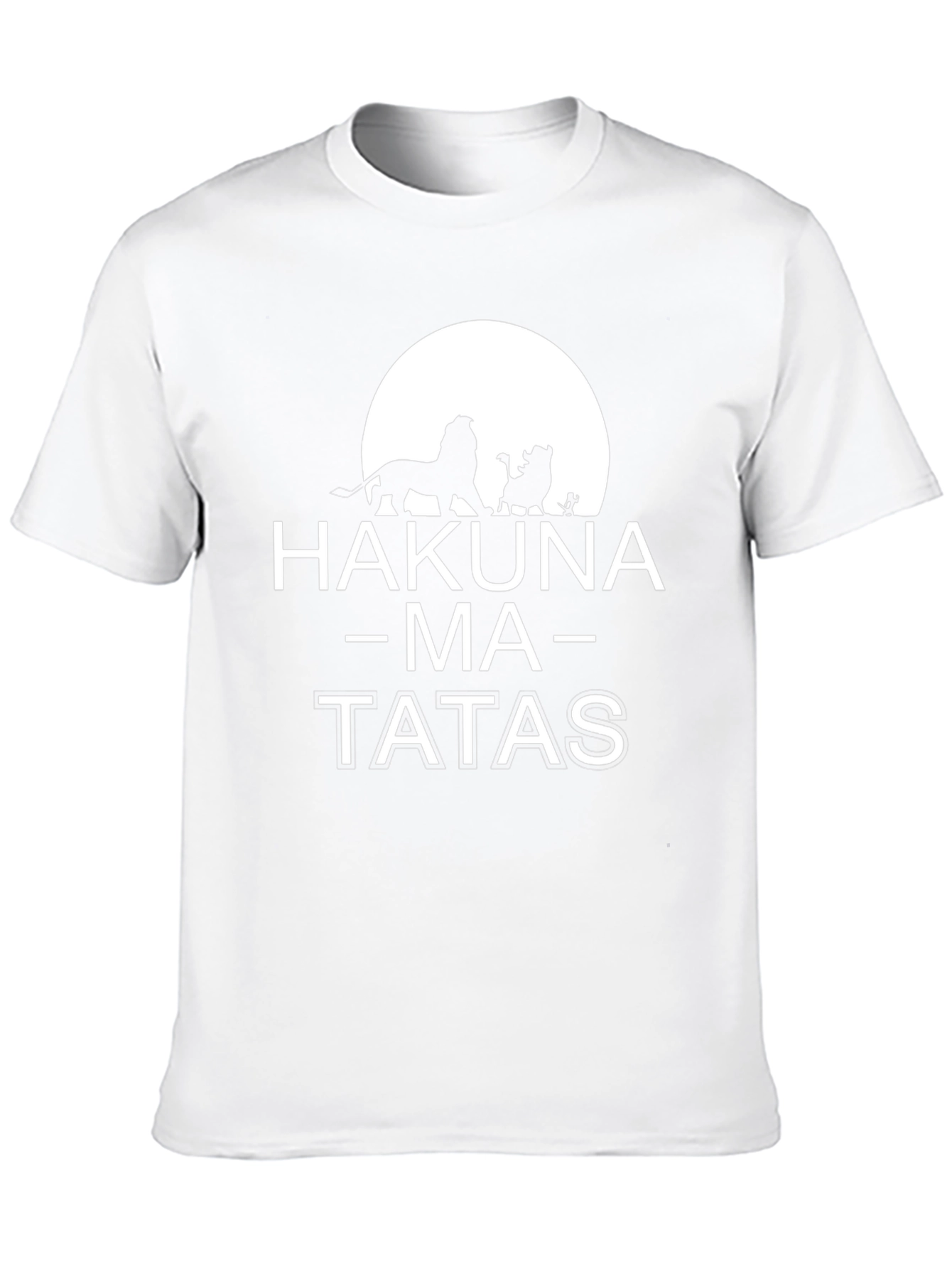 Hakuna Ma-Tatas Funny Black T-Shirt