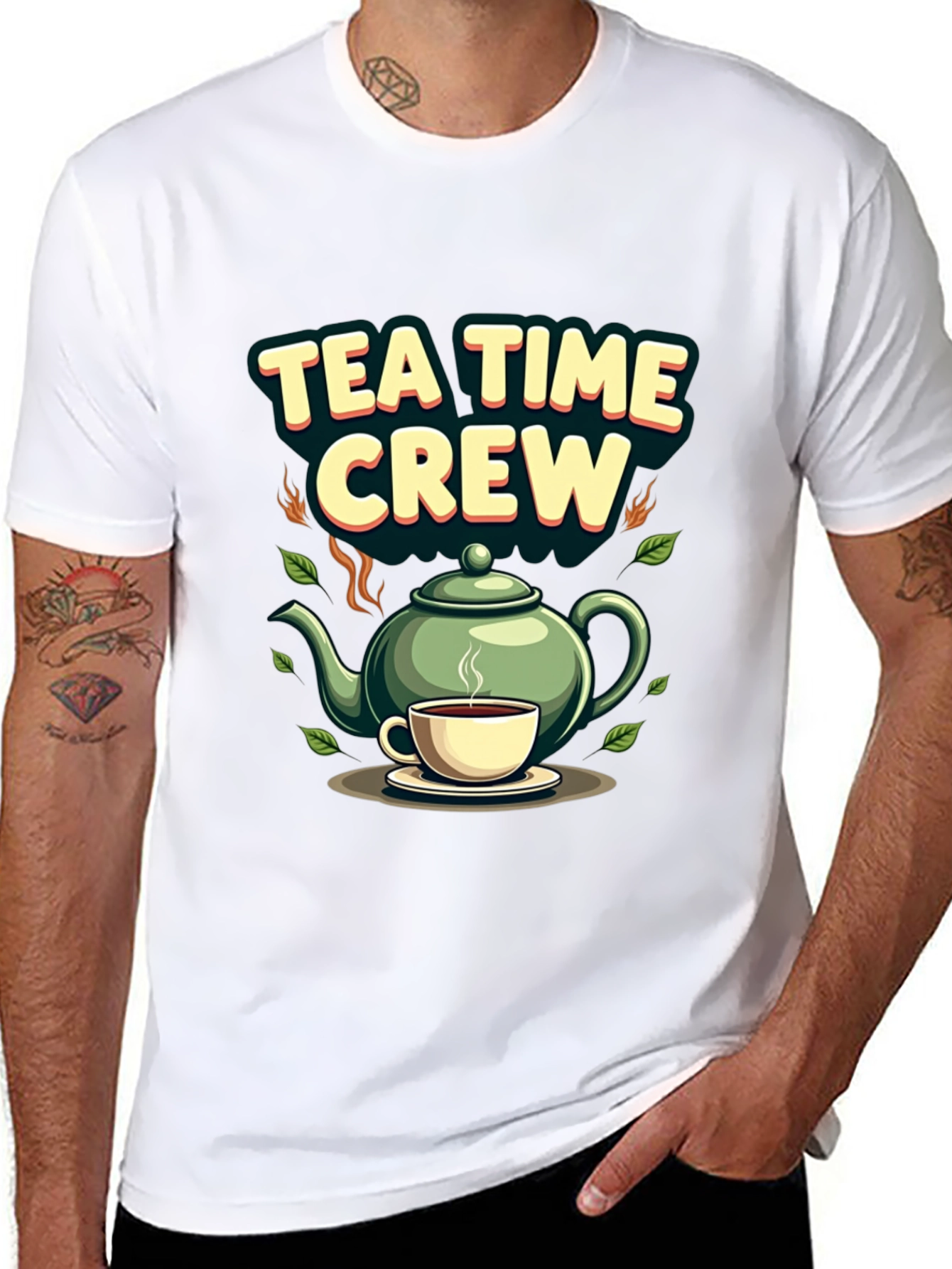 Tea Time Crew Graphic T-Shirt