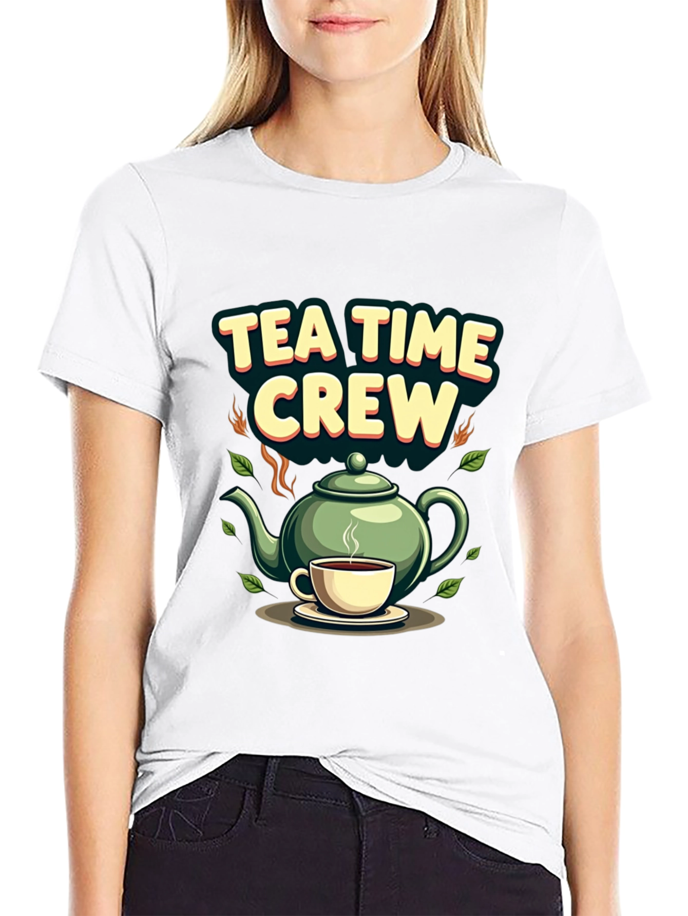 Tea Time Crew Graphic T-Shirt