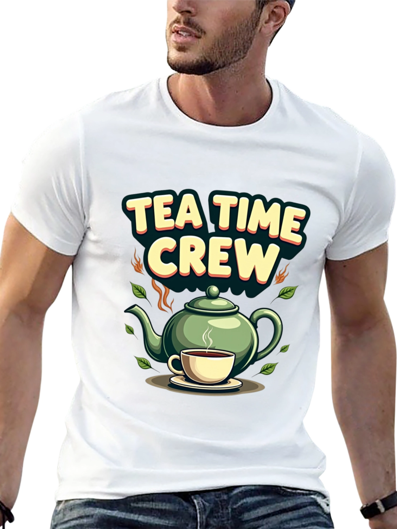 Tea Time Crew Graphic T-Shirt