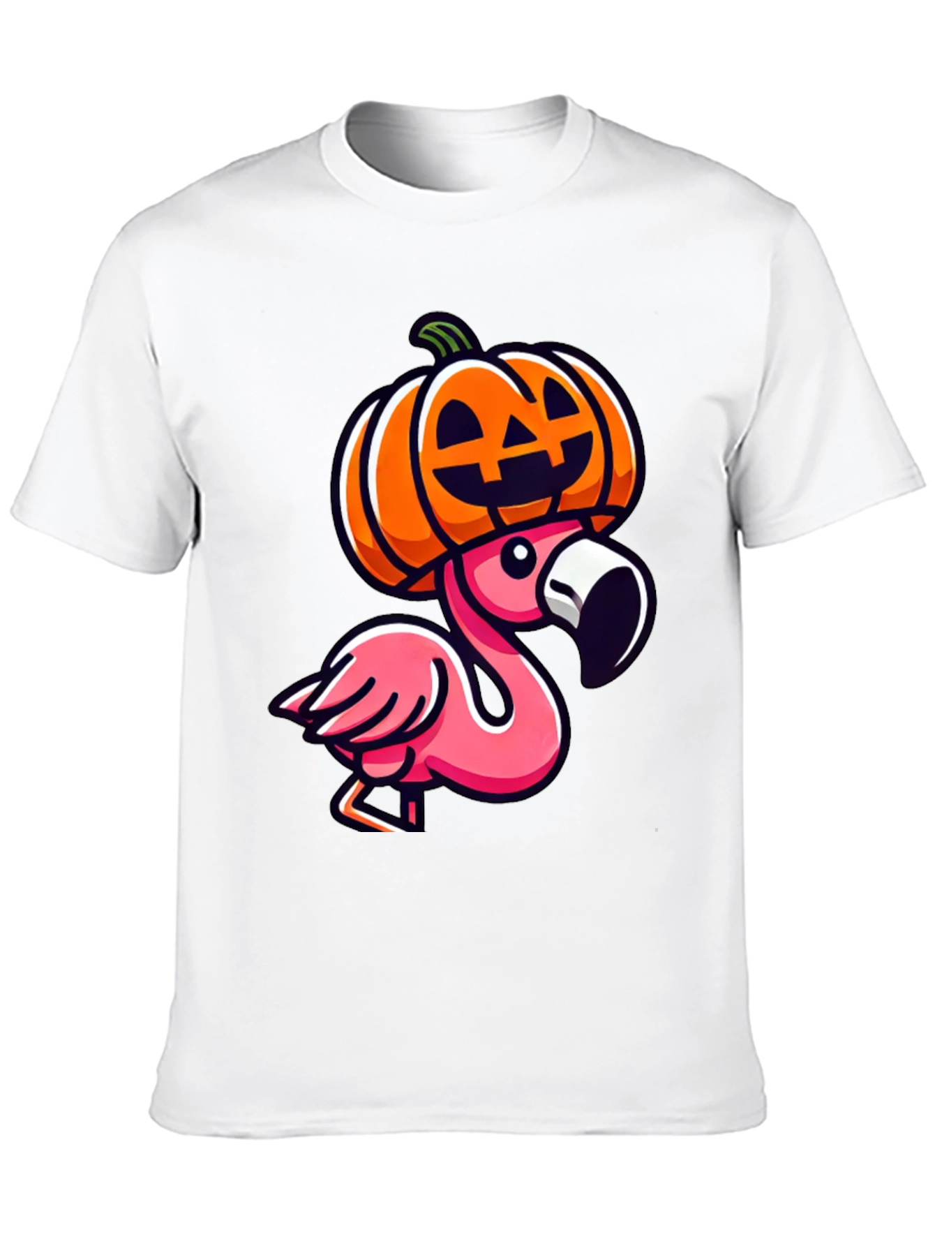 Flamingo Pumpkin Halloween T-Shirt