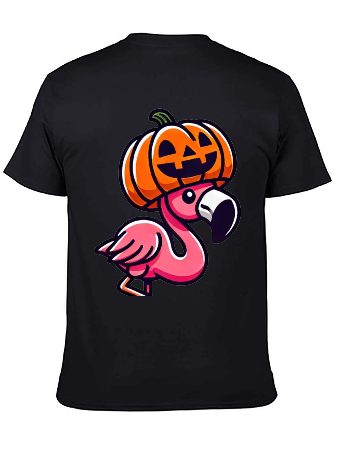 Flamingo Pumpkin Halloween T-Shirt