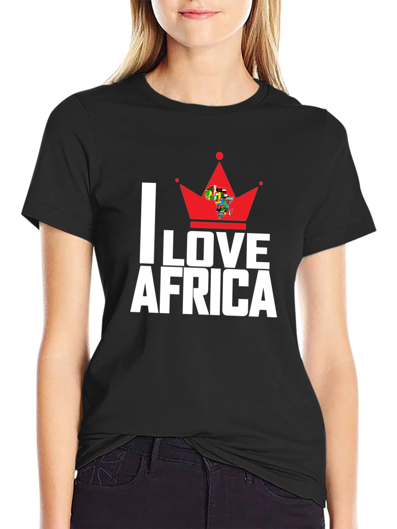 I Love Africa T-Shirt - Graphic Print