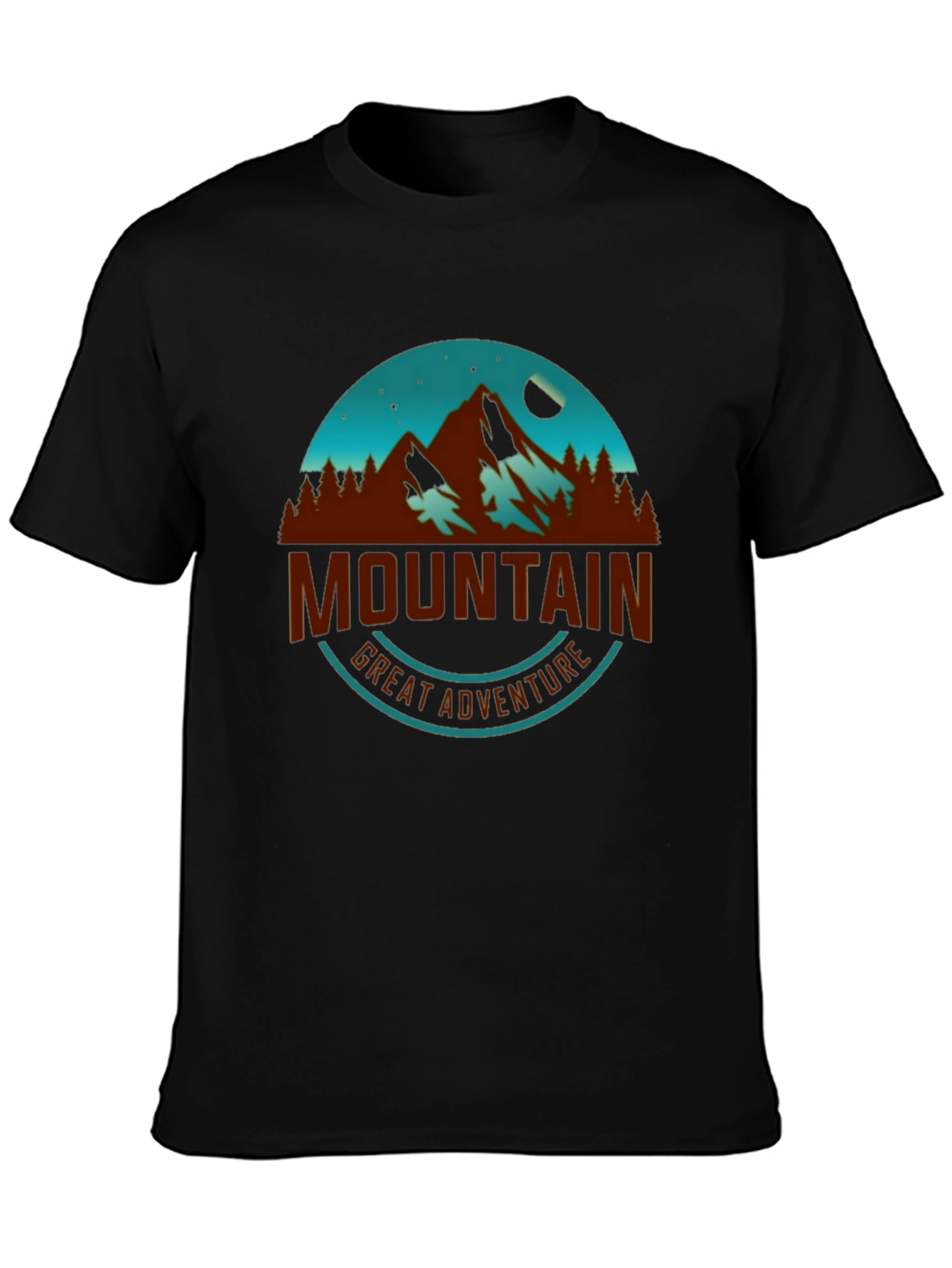 Mountain Adventure Graphic Tee - Black
