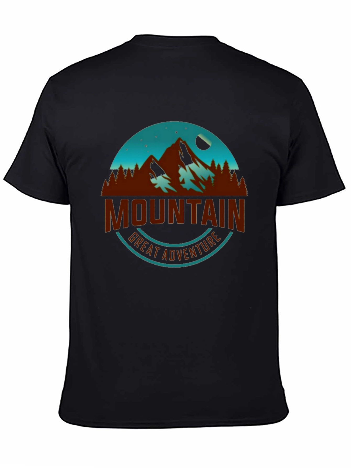 Mountain Adventure Graphic Tee - Black
