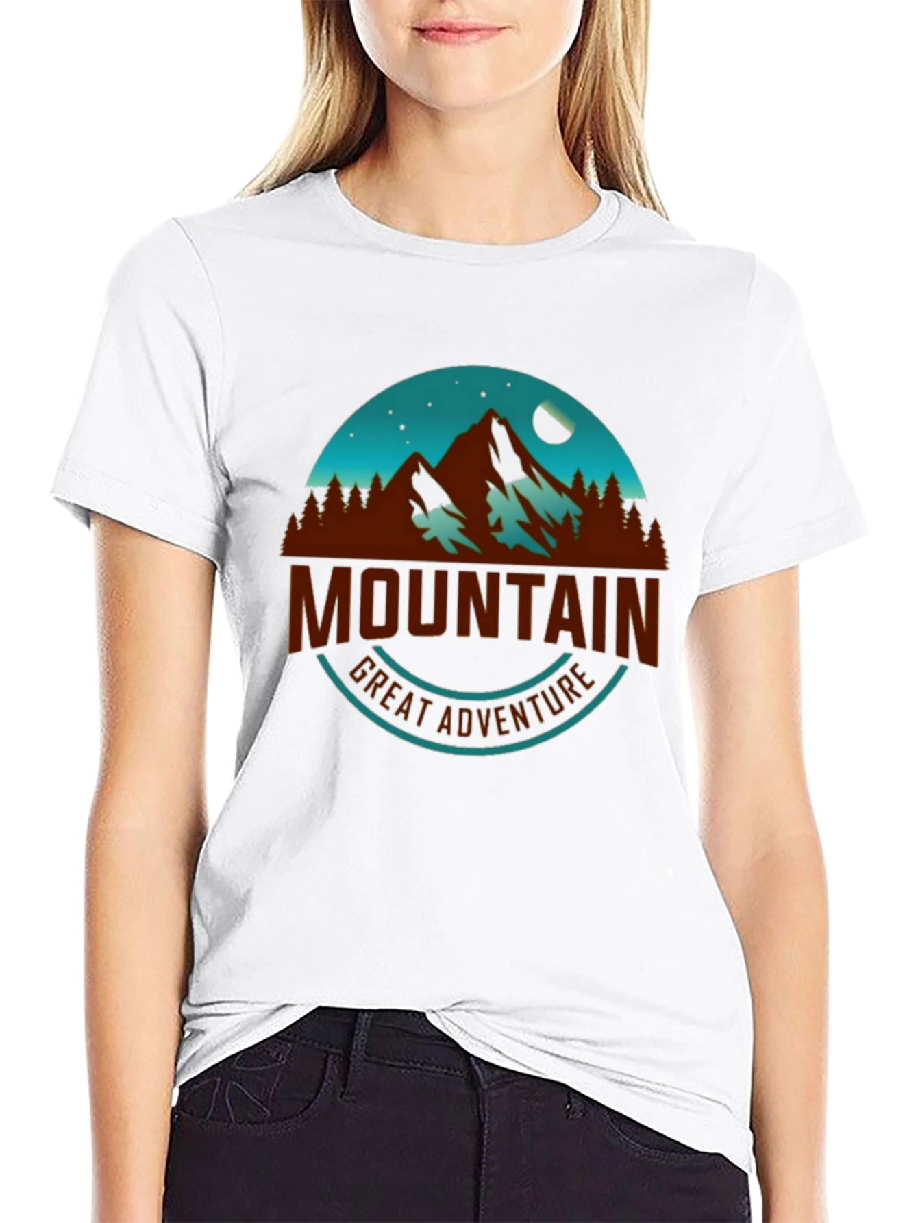 Mountain Adventure Graphic Tee - Black