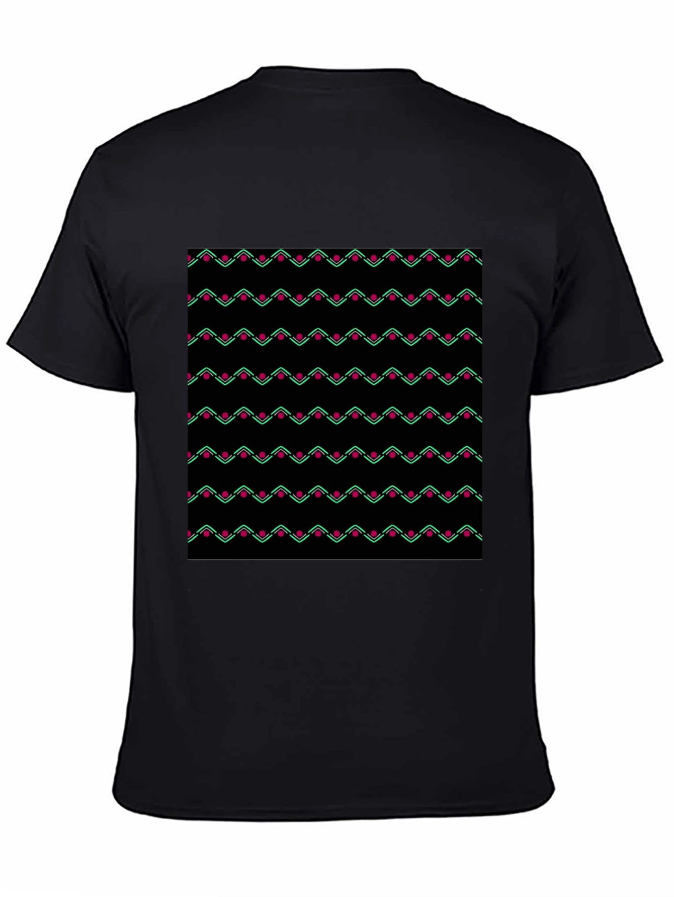 Patterned T-Shirt: Unique Zig-Zag Design