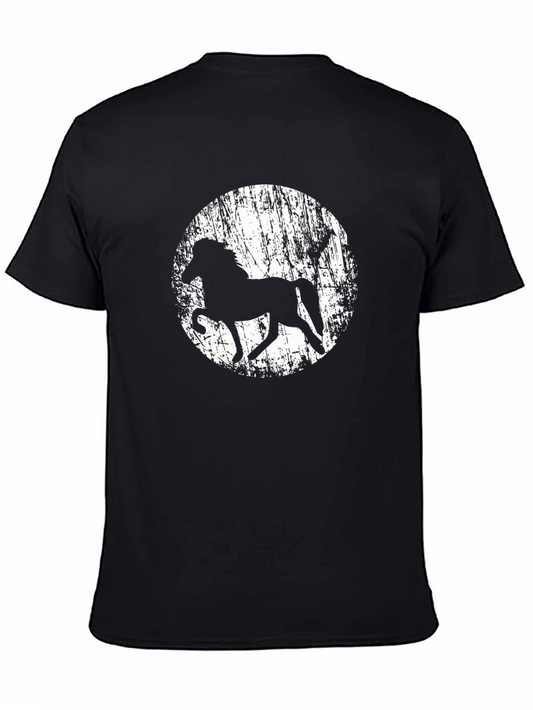 Black Horse Silhouette Graphic Tee