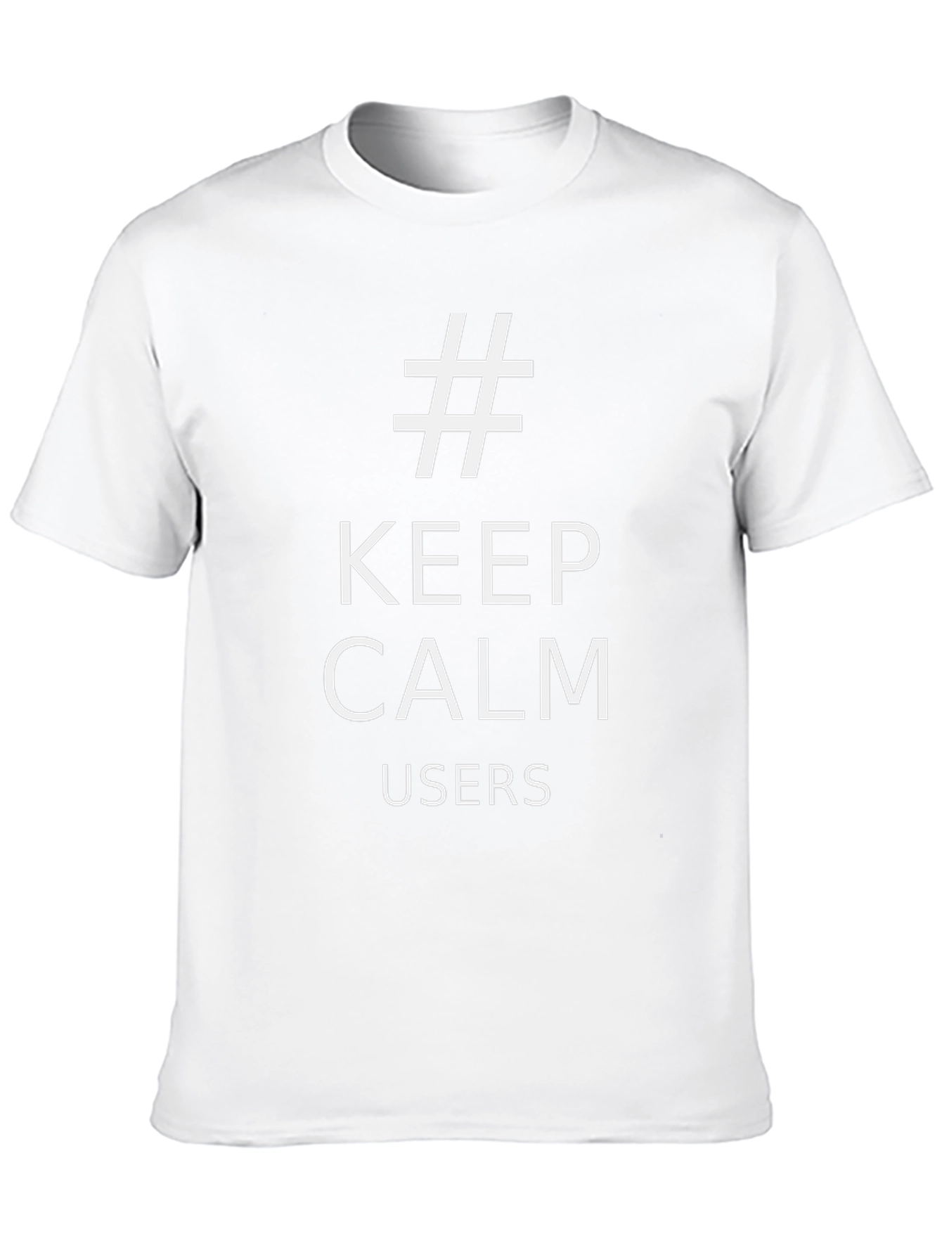 Keep Calm Users Black T-Shirt