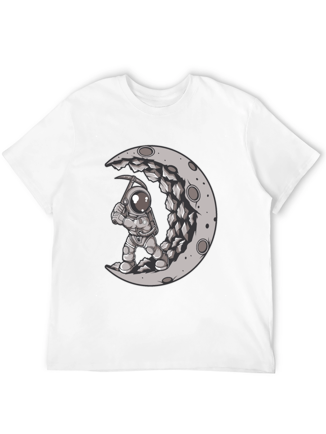 Astronaut Moon Mining Graphic Tee