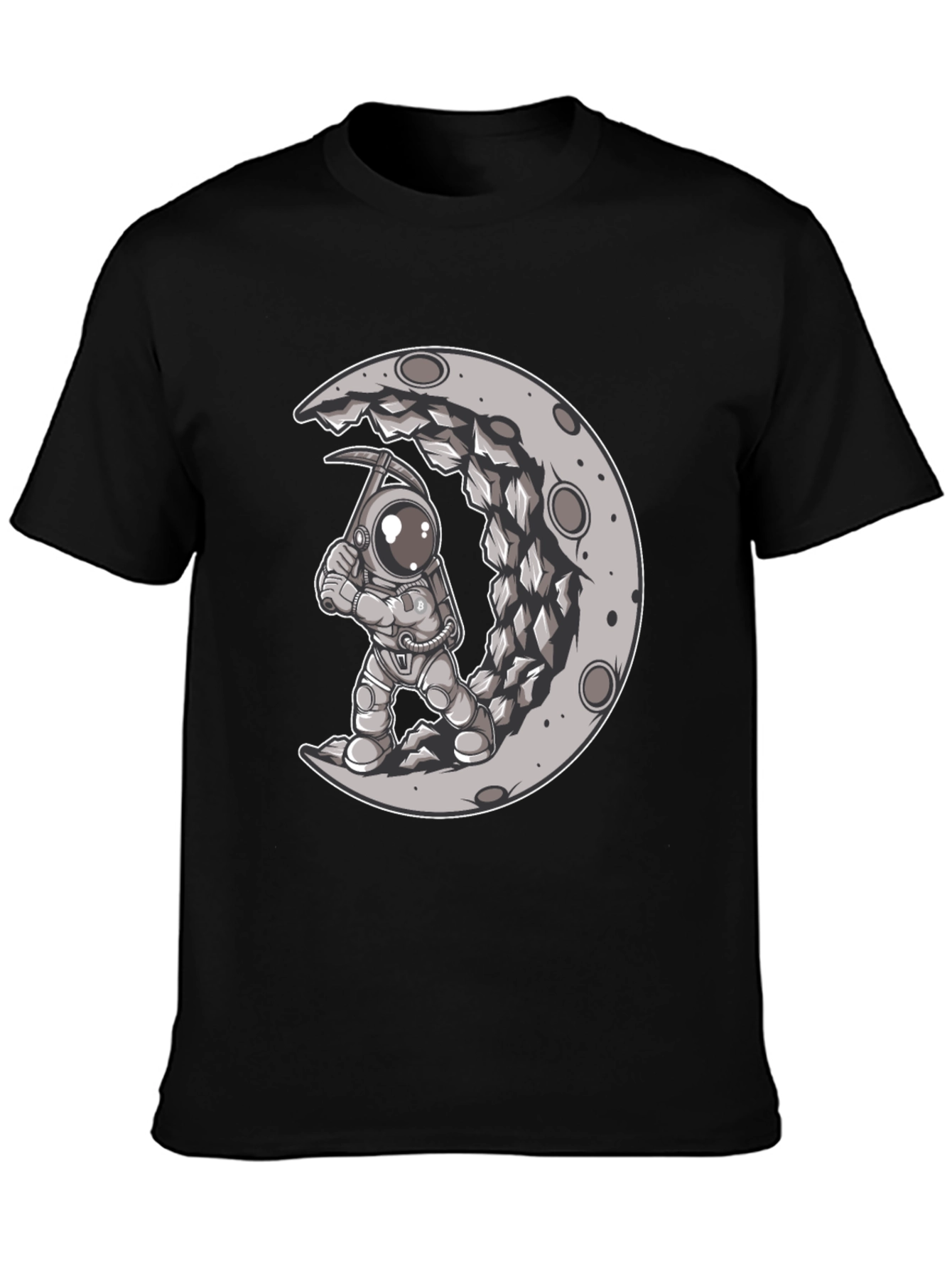 Astronaut Moon Mining Graphic Tee