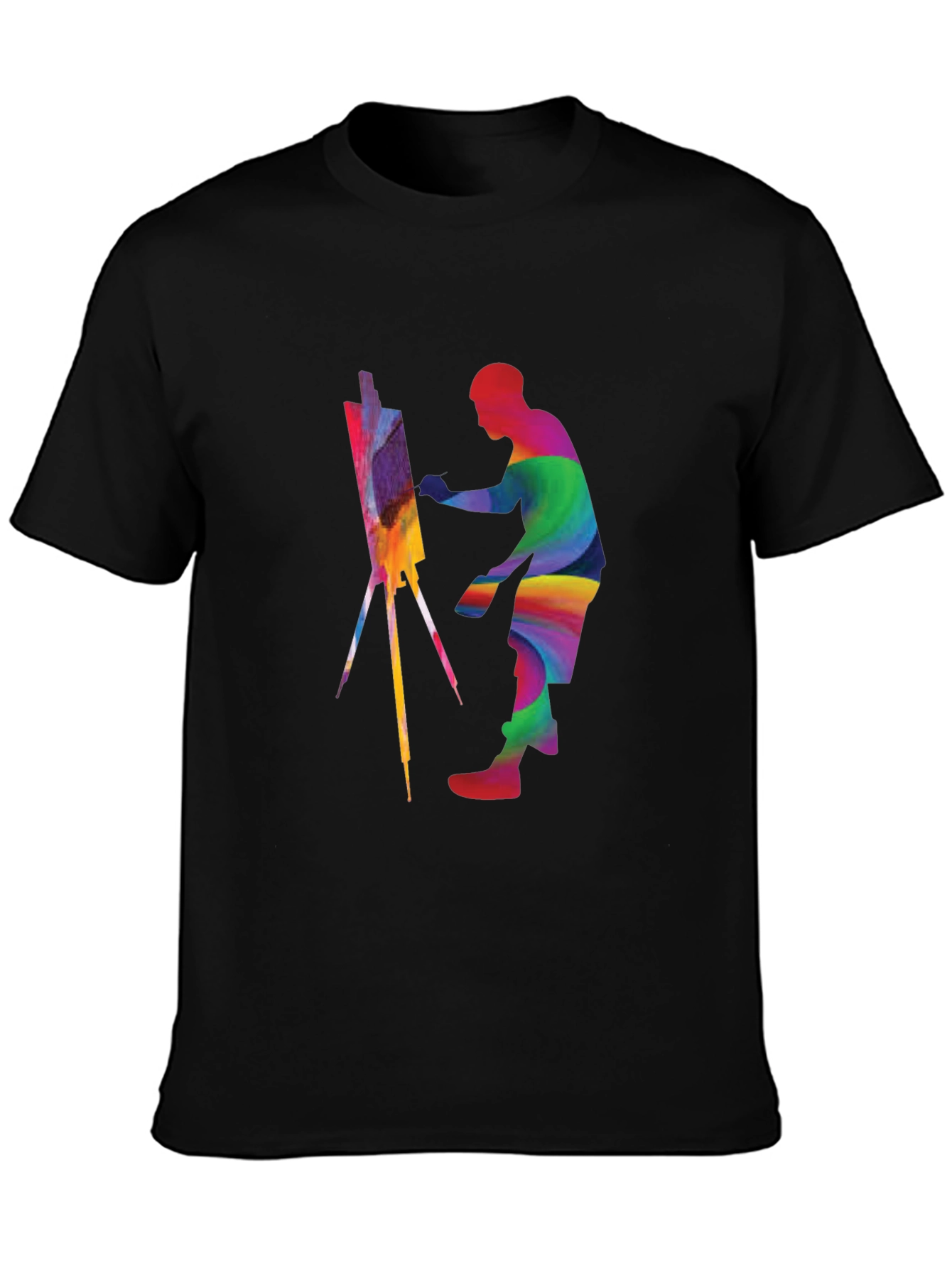 Rainbow Painter Graphic T-Shirt