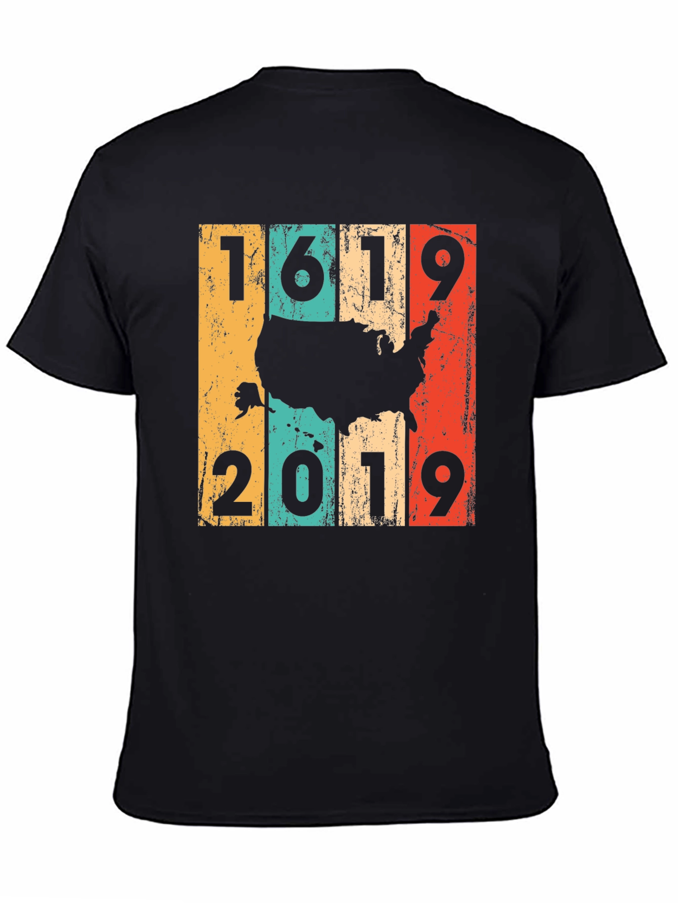 1619-2019 US Map Graphic Tee