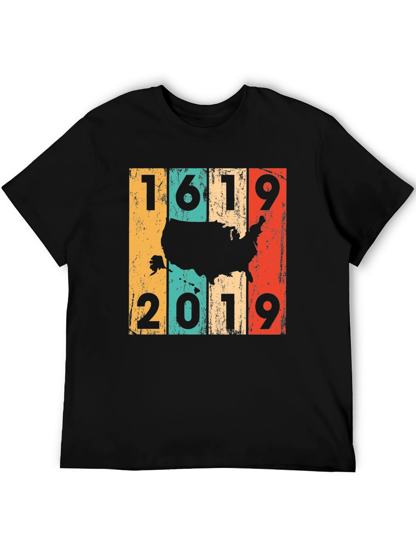 1619-2019 US Map Graphic Tee