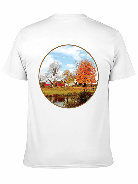 Autumn Farm T-Shirt - Black
