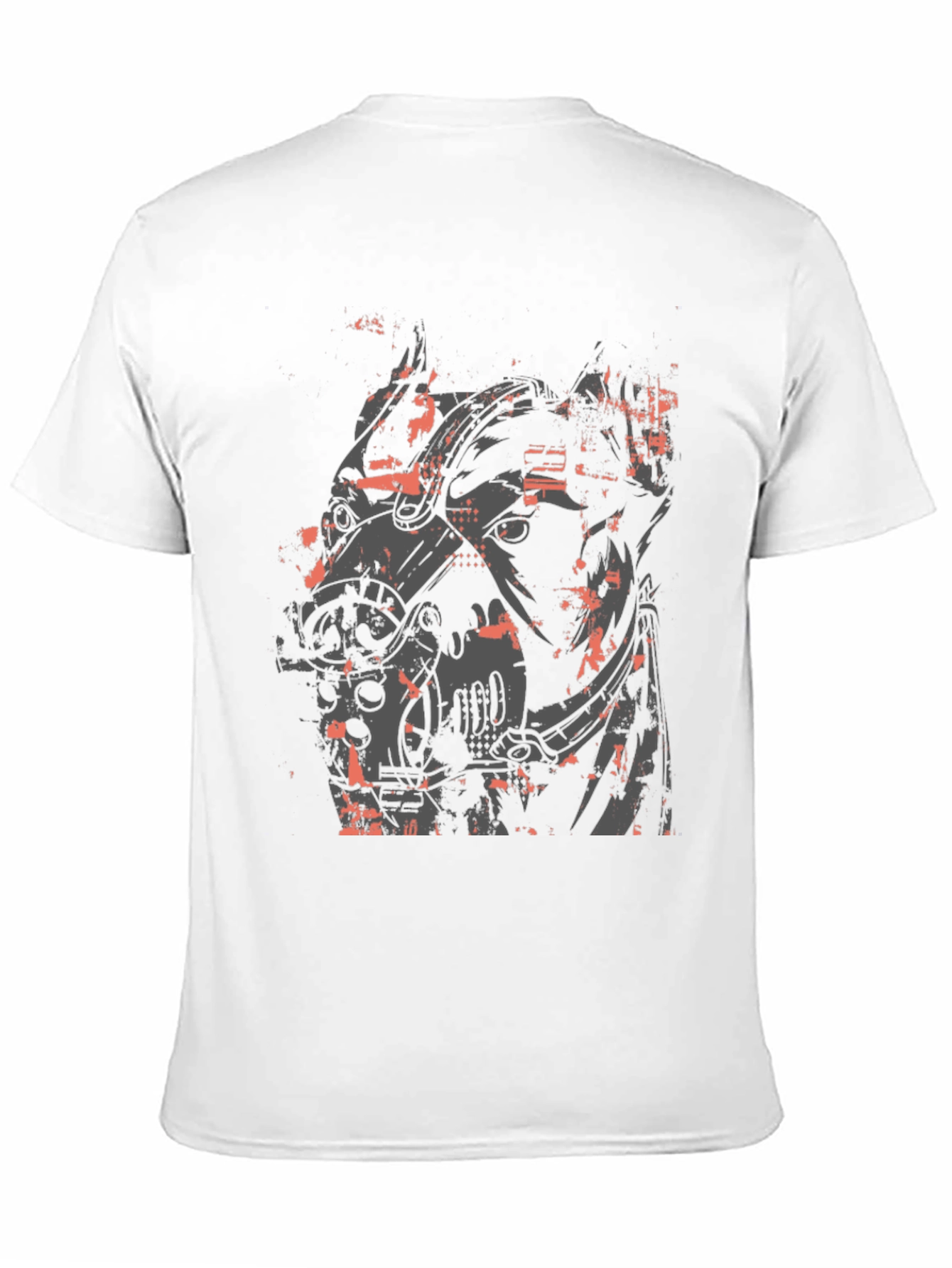 Cyberpunk Horse Graphic Tee - Black Cotton T-Shirt
