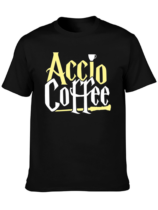 Accio Coffee T-Shirt - Magic and Caffeine