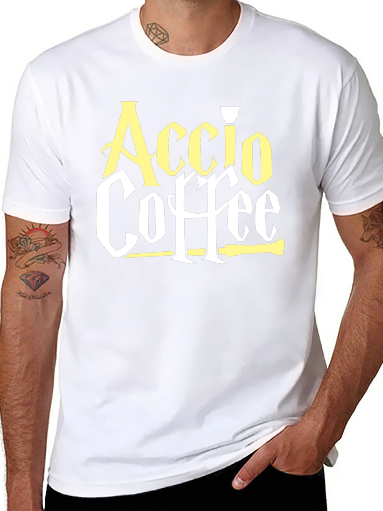Accio Coffee T-Shirt - Magic and Caffeine