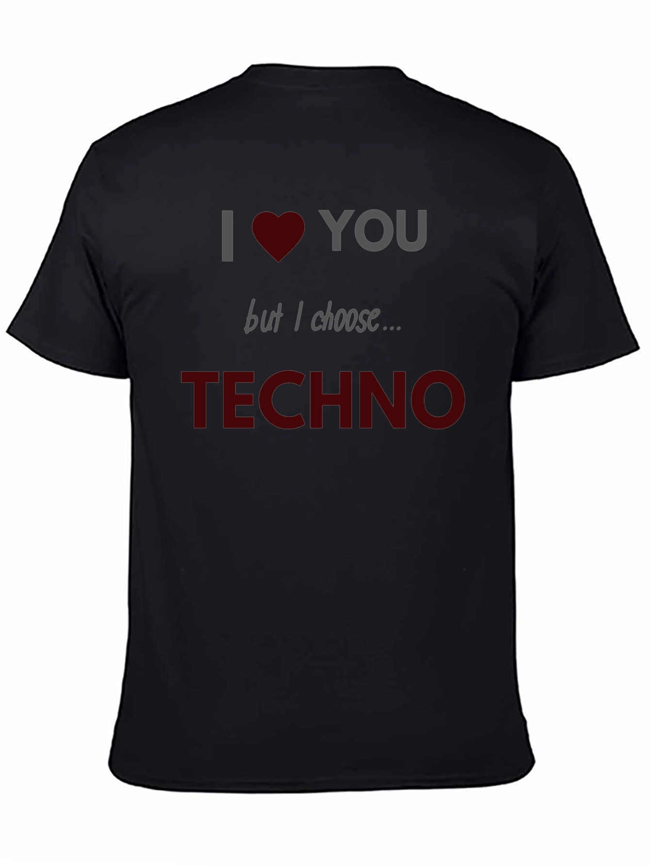 I Love Techno Graphic T-Shirt