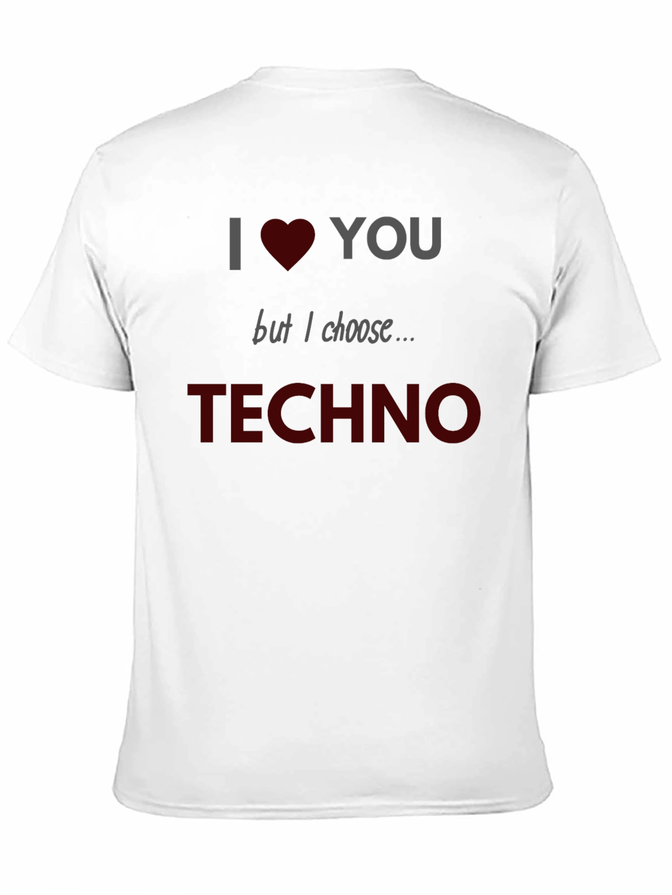 I Love Techno Graphic T-Shirt