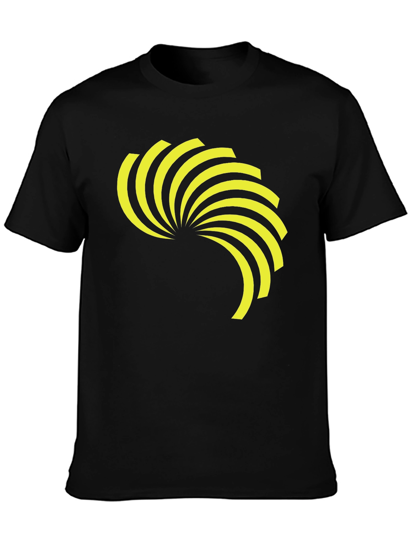 Mens Black Tee with Graphic Design