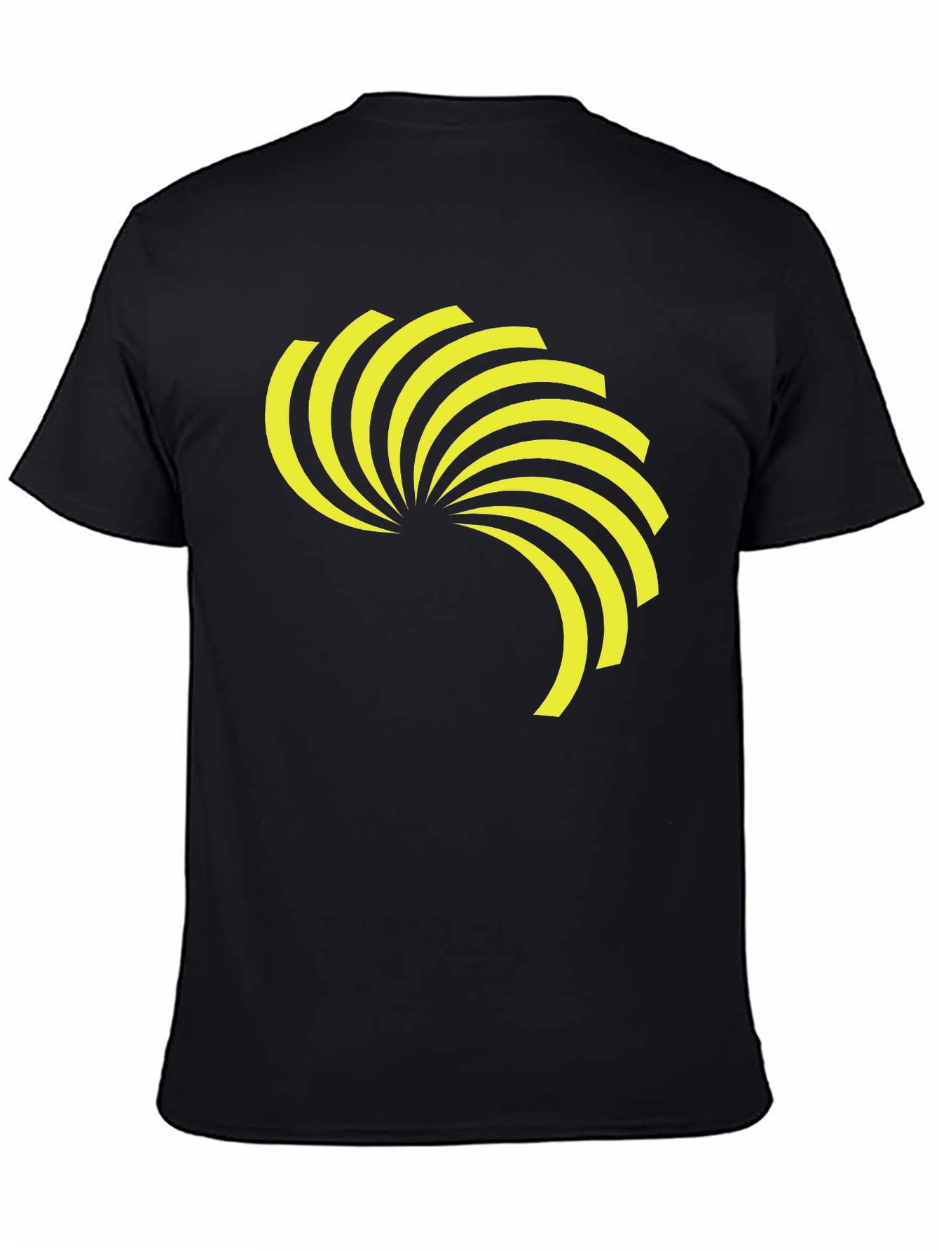 Mens Black Tee with Graphic Design