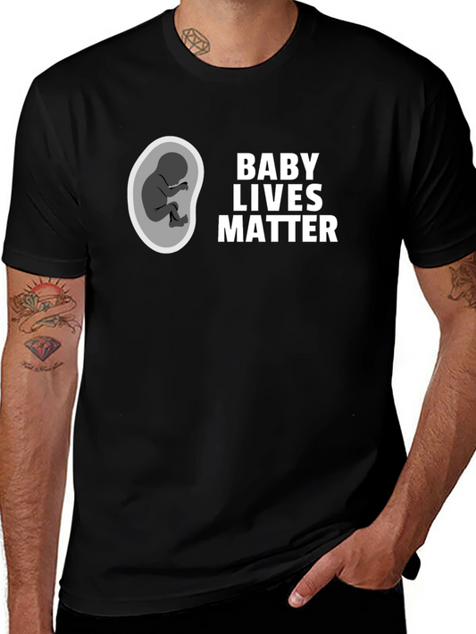 Baby Lives Matter Graphic Tee - Pro-Life Awareness