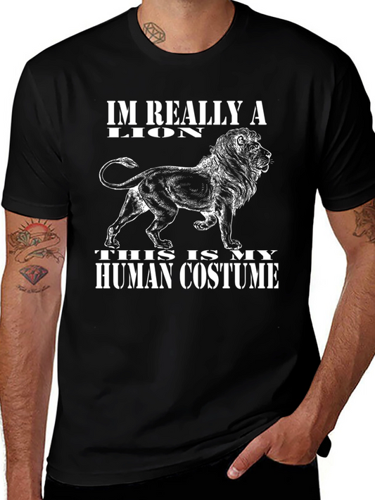 Im Really A Lion T-Shirt - Funny Animal Costume Tee
