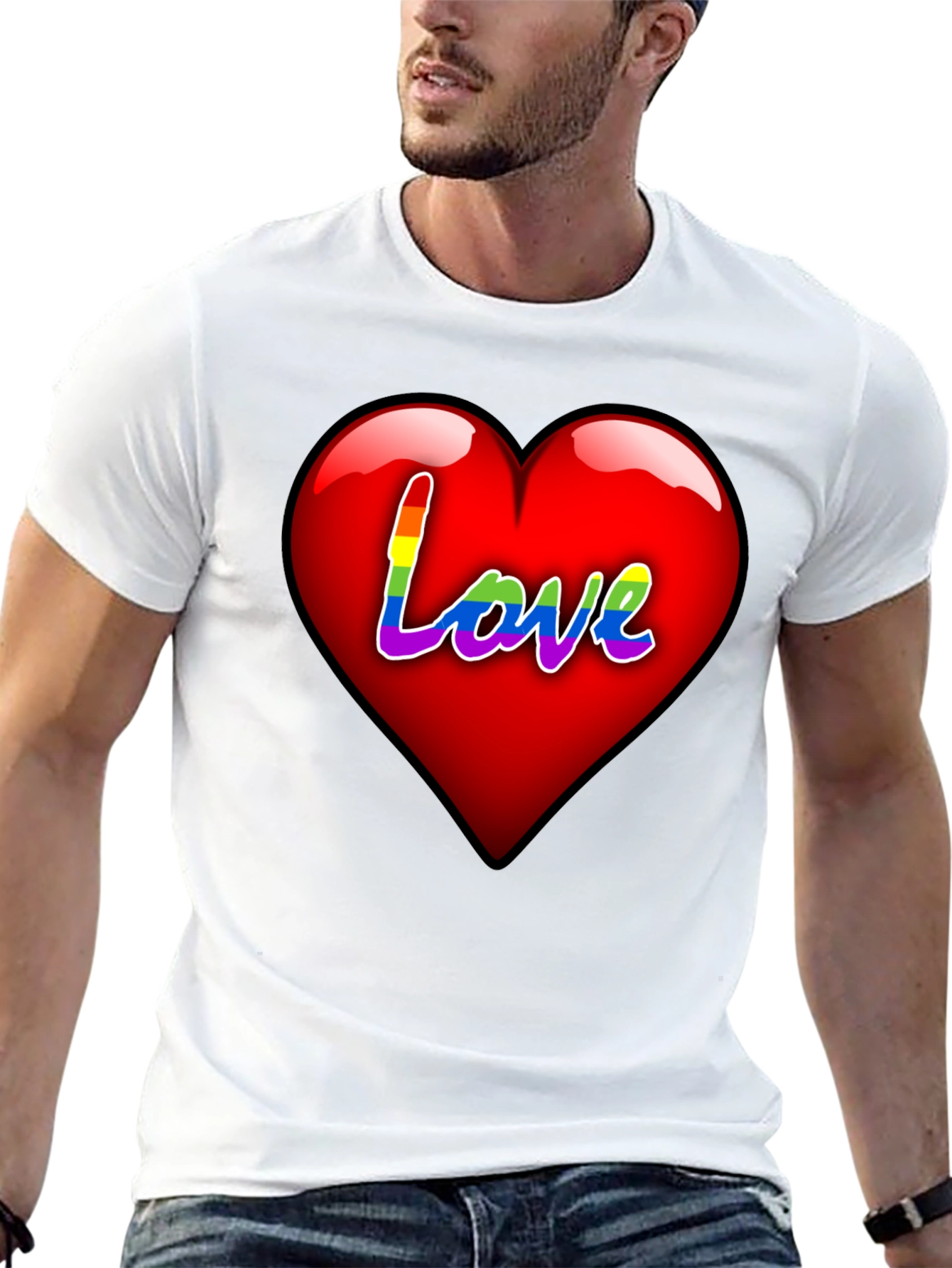Love Rainbow Heart T-Shirt