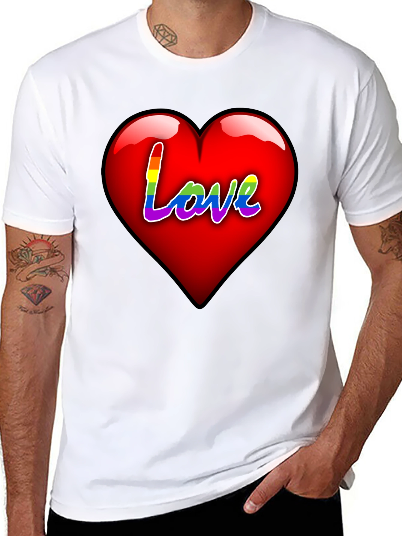 Love Rainbow Heart T-Shirt