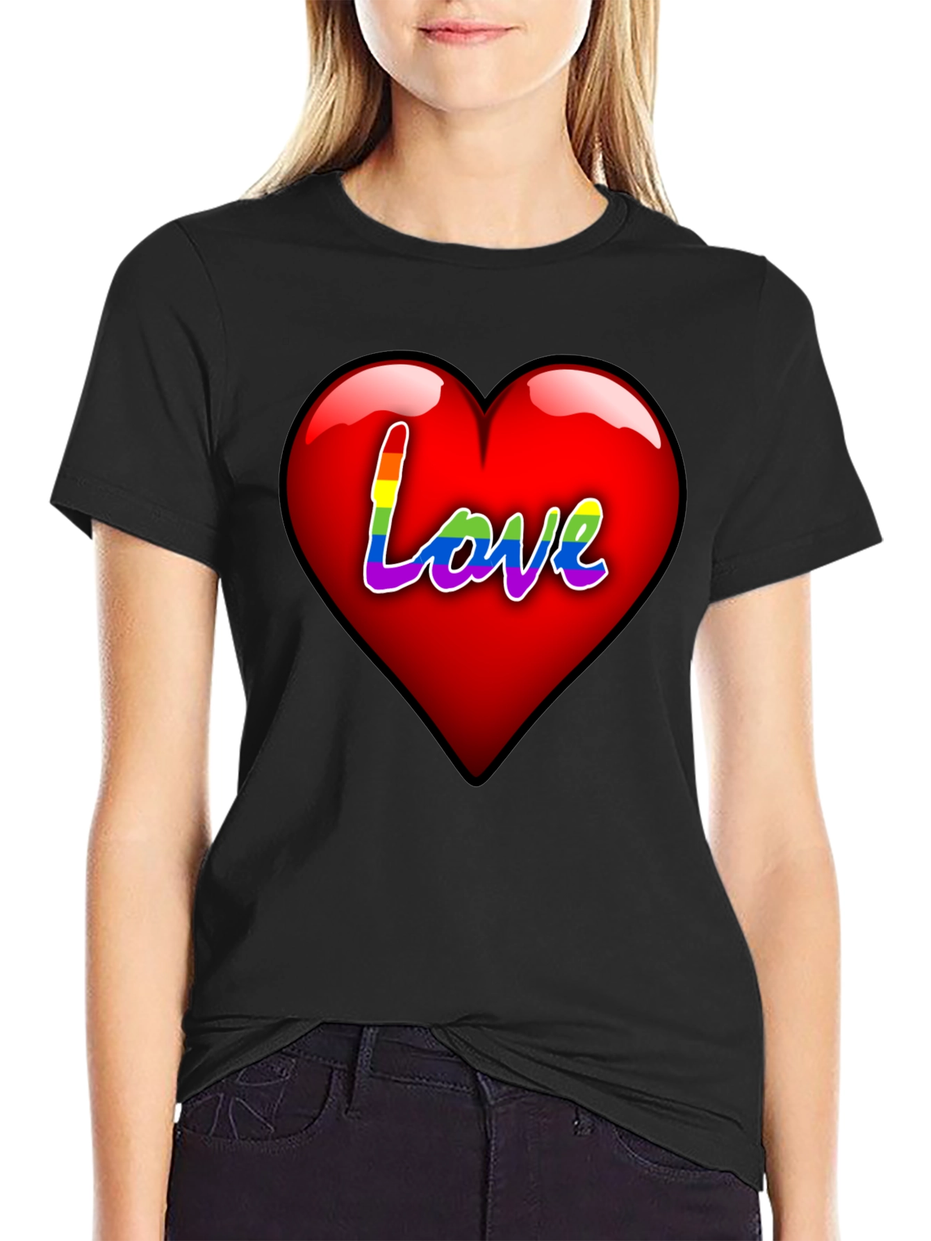 Love Rainbow Heart T-Shirt