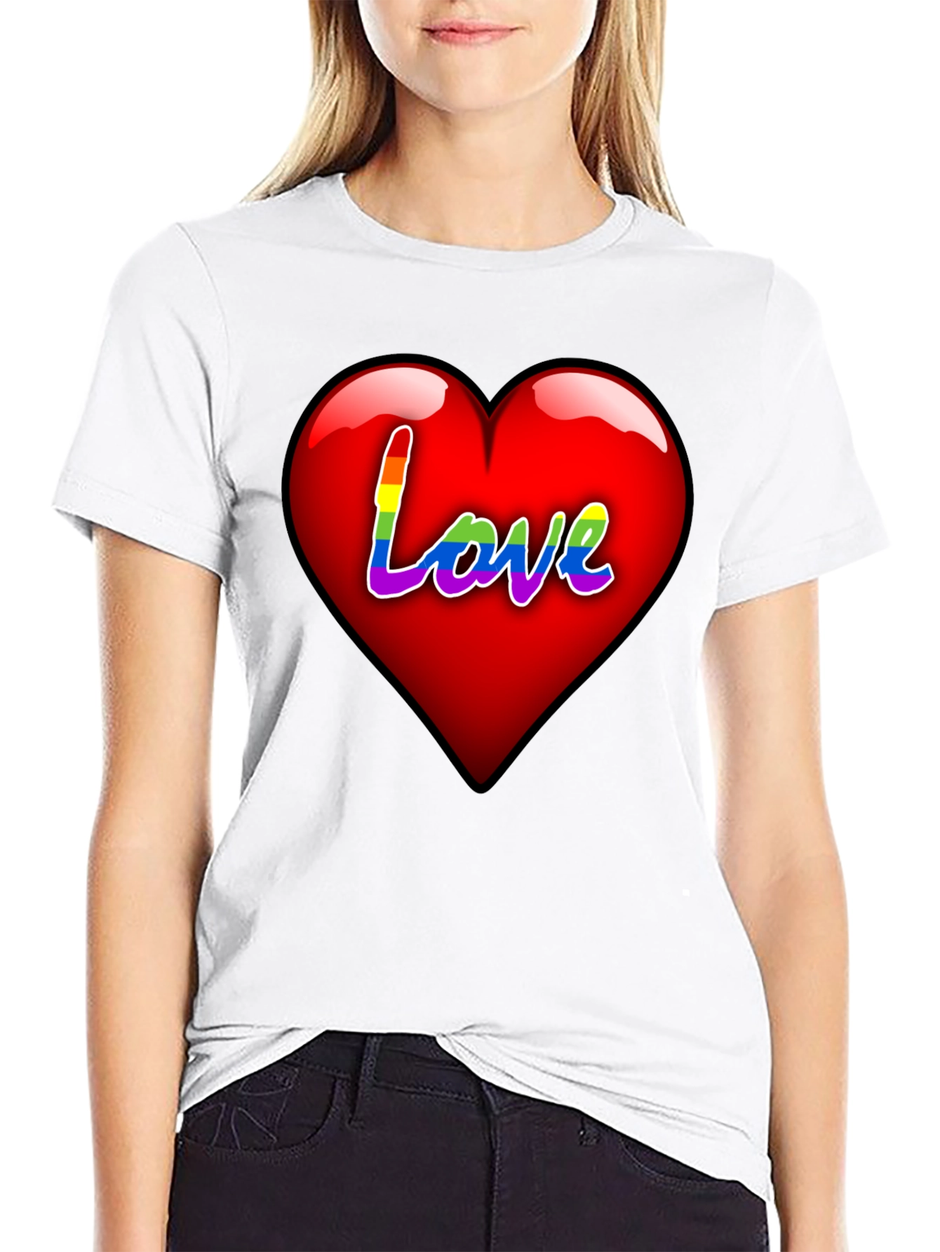 Love Rainbow Heart T-Shirt