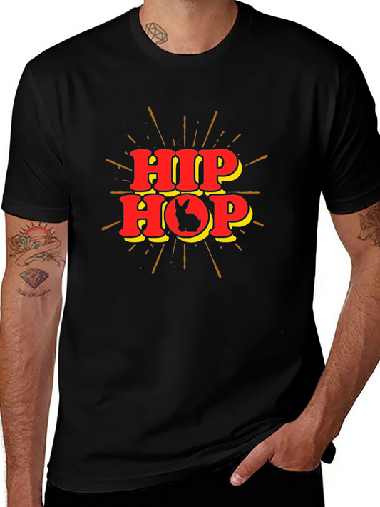 Hip Hop Easter Bunny T-Shirt - Black