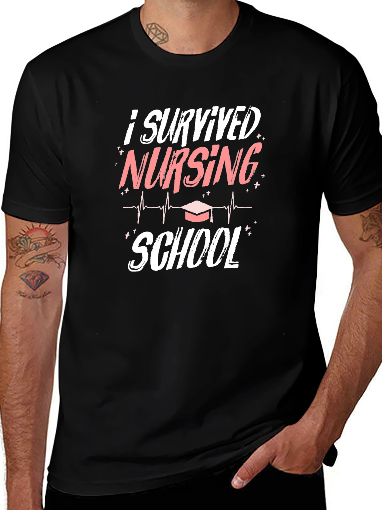 I Survived Nursing School T-Shirt Graduation Gift