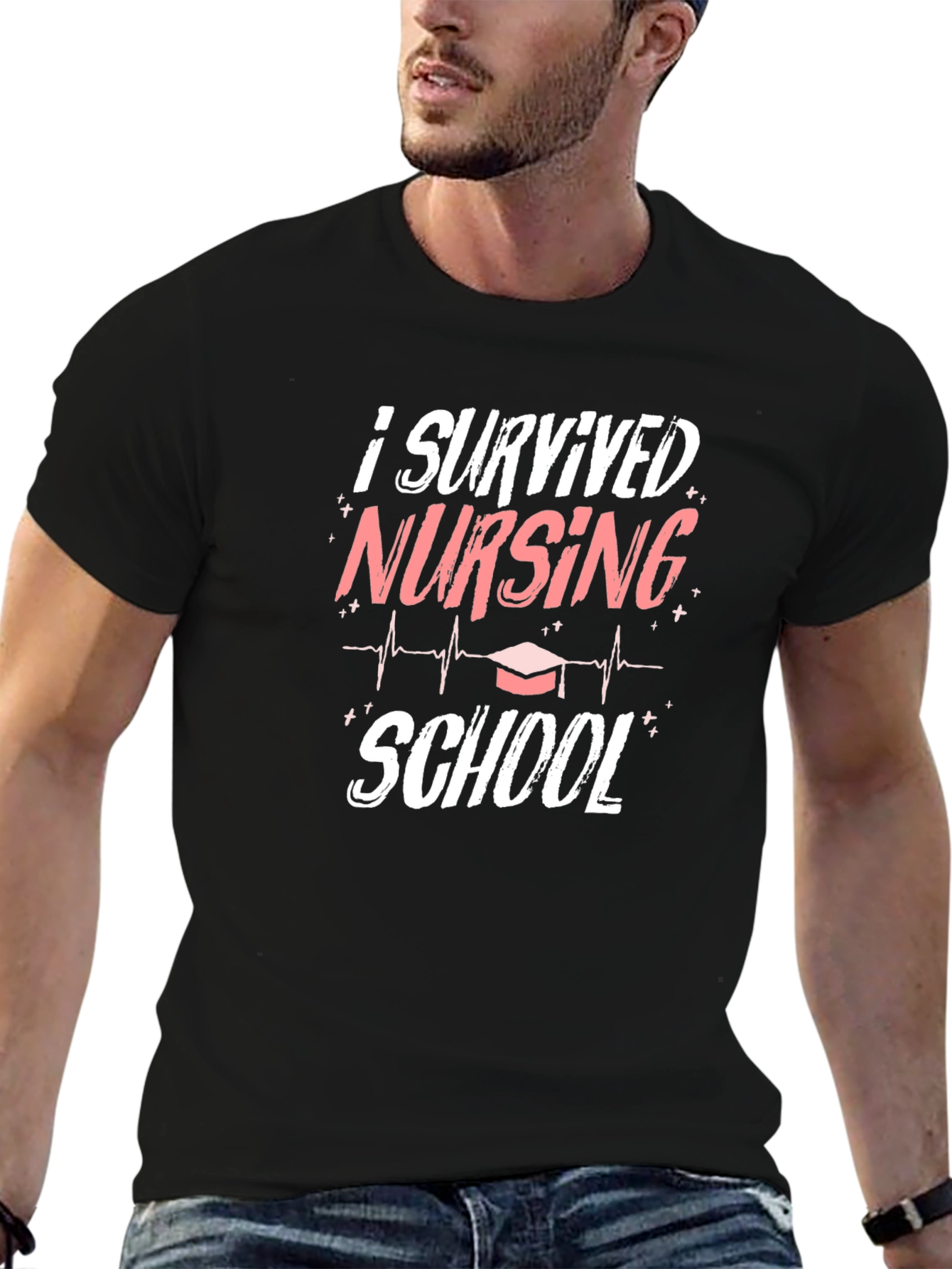 I Survived Nursing School T-Shirt Graduation Gift