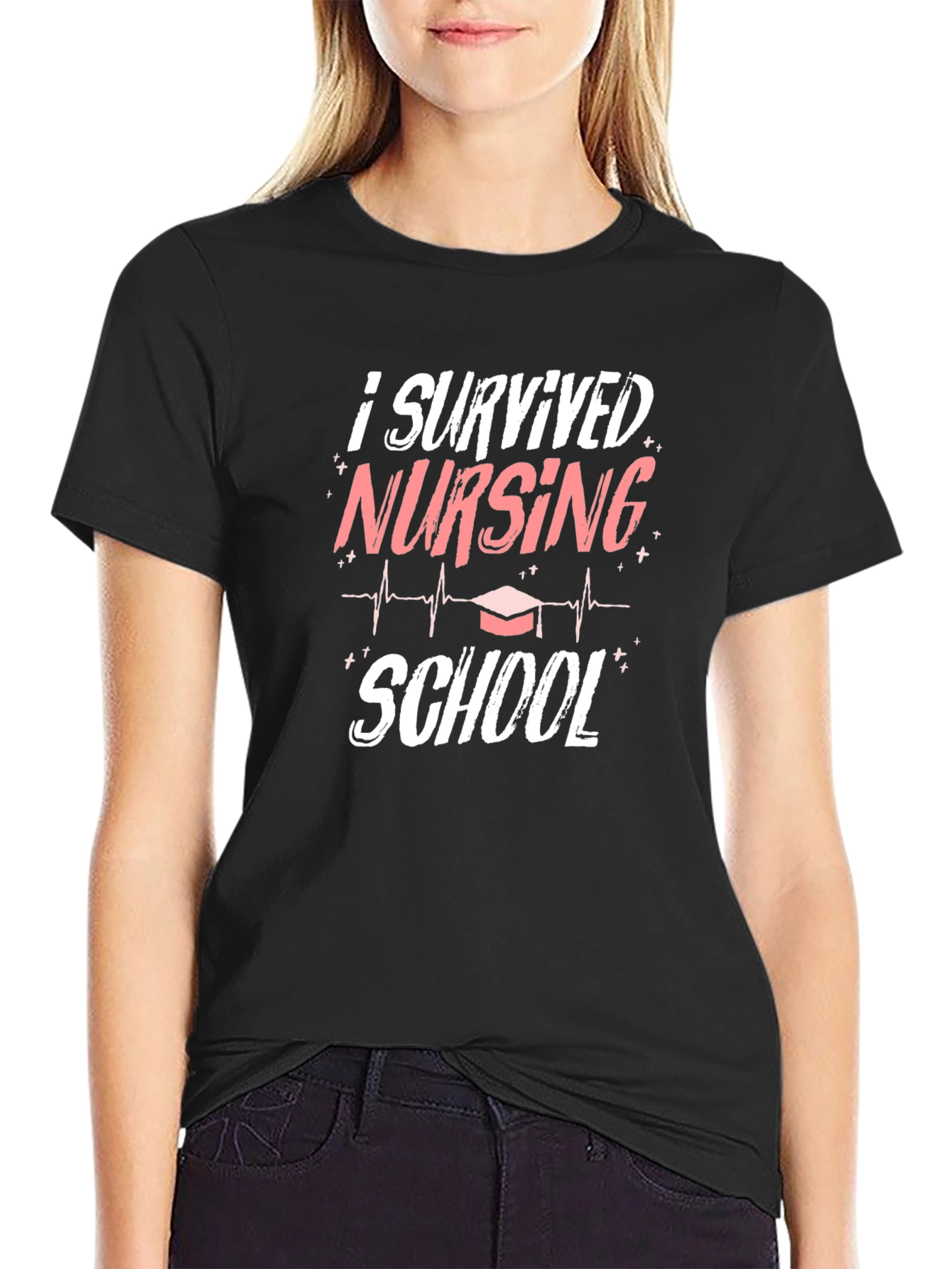 I Survived Nursing School T-Shirt Graduation Gift