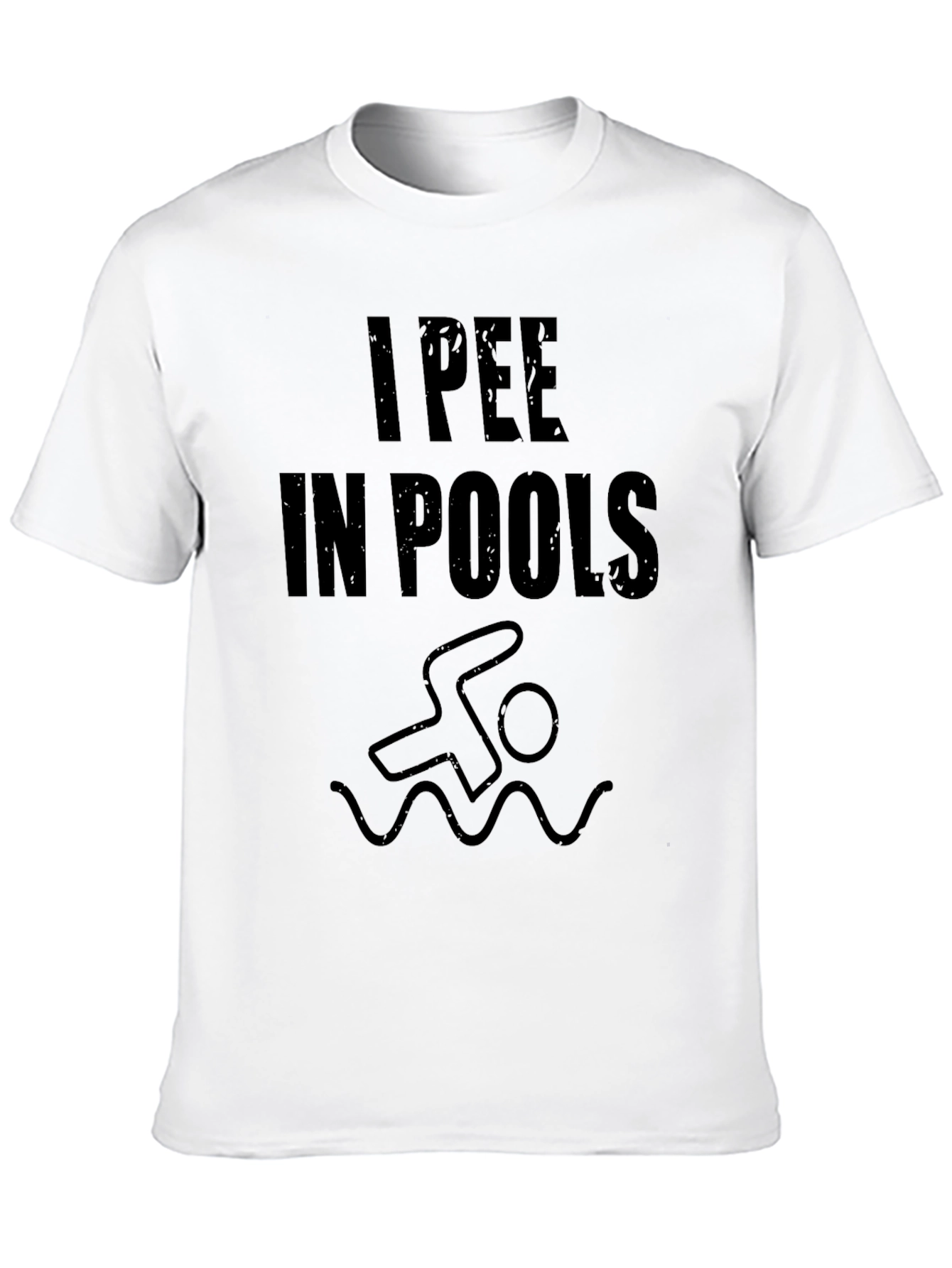 I Pee In Pools Novelty Graphic T-Shirt