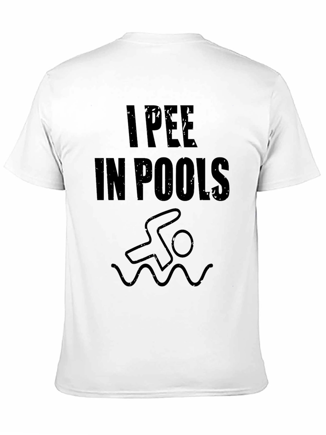 I Pee In Pools Novelty Graphic T-Shirt