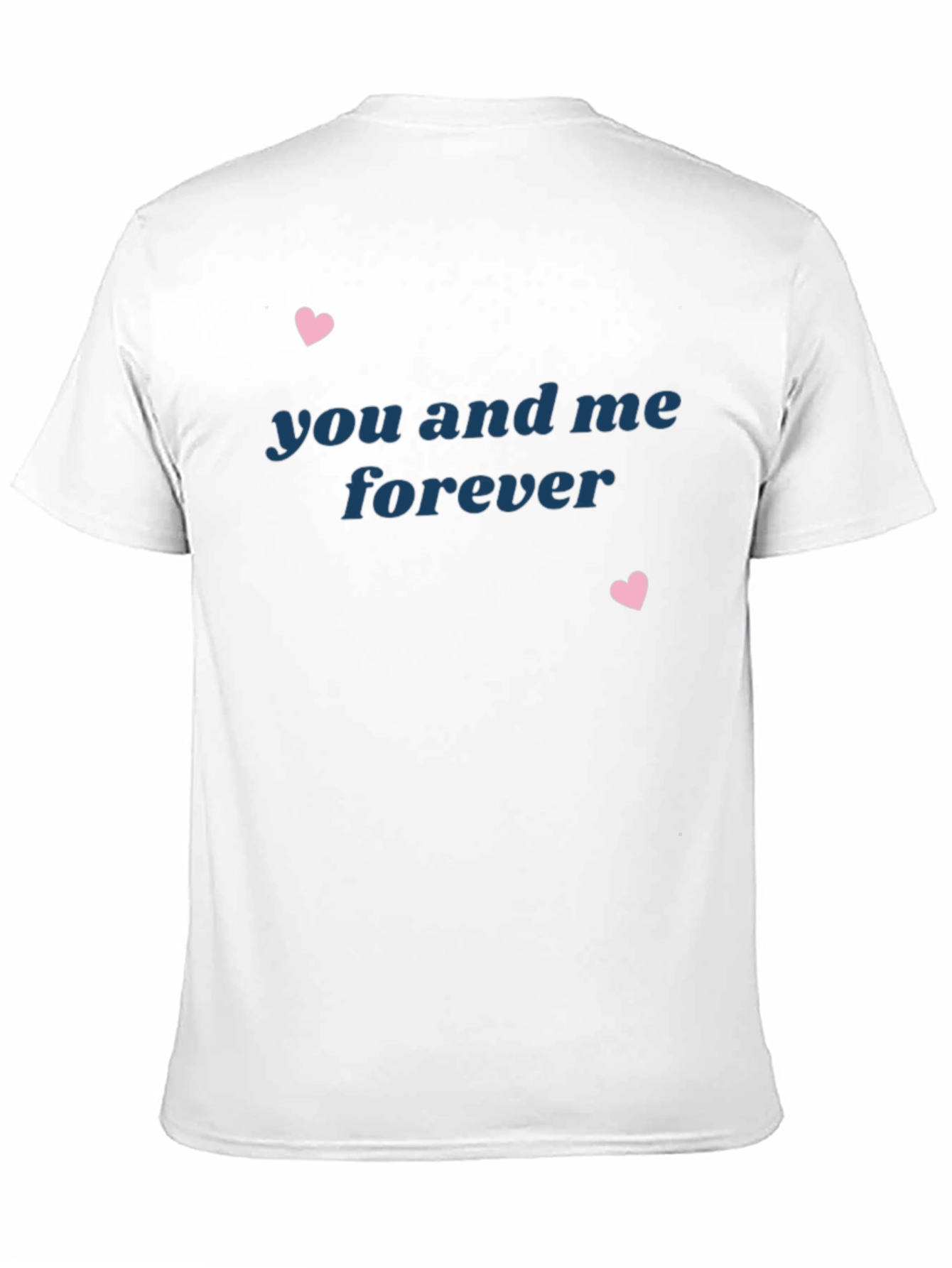 You and Me Forever Black Graphic Tee