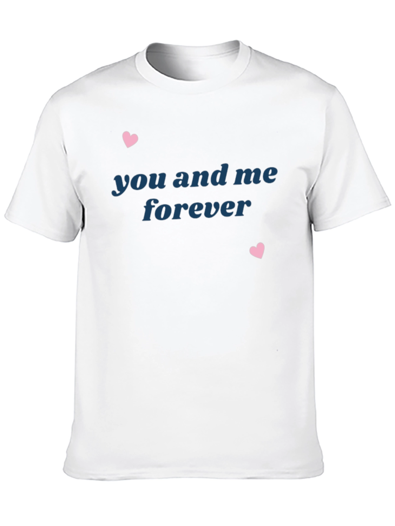You and Me Forever Black Graphic Tee